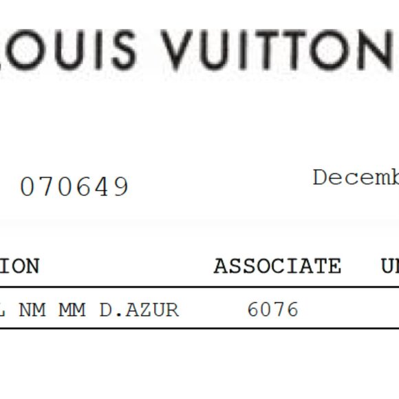 Louis Vuitton Neverfull NM MM Damier Azur - Guaranteed Authentic - Picture 15 of 15